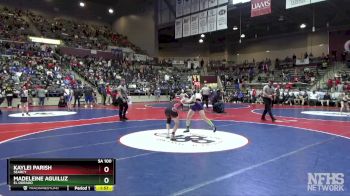 5A 100 lbs Semifinal - Kaylei Parish, Searcy vs Madeleine Aguiluz, El Dorado