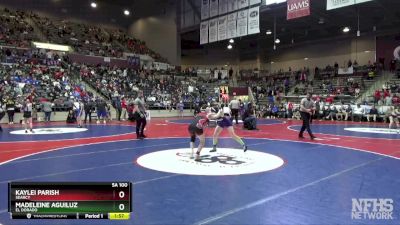 5A 100 lbs Semifinal - Kaylei Parish, Searcy vs Madeleine Aguiluz, El Dorado