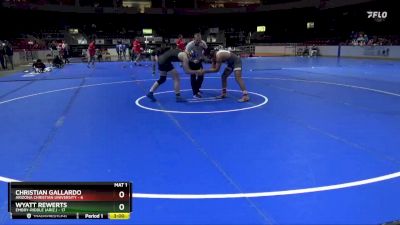 165 lbs Wyatt Rewerts, Embry-Riddle (Ariz.) vs Christian Gallardo, Arizona Christian University