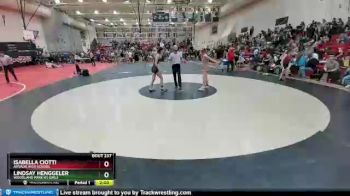 127 Girls Round 2 - Isabella Ciotti, Arvada High School vs Lindsay Henggeler, Woodland Park HS Girls