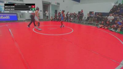 125 lbs Quarterfinal - Bella Leon, GWC vs Azyah Rice, Inland Elite