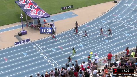 Youth Girls' 100m, Finals 2 - Age 11