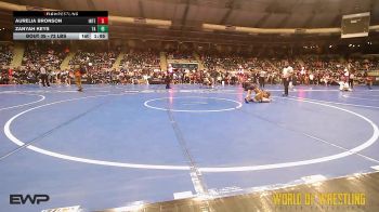 72 lbs Round Of 32 - Aurelia Bronson, Interior Grappling Academy vs Zanyah Keys, Team Aggression