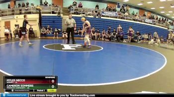 132 lbs Semis (4 Team) - Cameron Sommers, Franklin Community vs Myles Necco, Hobart