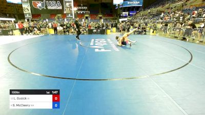 130 lbs Cons 8 #1 - Lyniann Gusick, IA vs Saige McCleery, WA