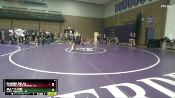 138 lbs Round 1 (6 Team) - Tanner Delay, Thermopolis Middle School vs Jax Thurin, Burns Junior High