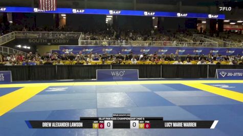 Drew Alexander Lawson vs Lucy Marie Warren 2026 Pan Kids Jiu-Jitsu IBJJF Championship