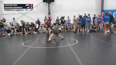 58 lbs Rr Rnd 7 - Jauzlyean Gray, MGW Bittersweet Mint - W vs Anastasia Rodnikova, Wyoming Seminary - W