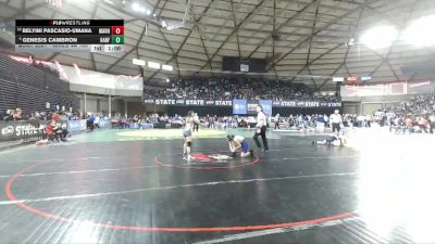 Girls 4A 100 lbs Cons. Round 2 - Belyini Pascasio-Umana, Mariner (Girls) vs Genesis Cambron, Hanford (Girls)