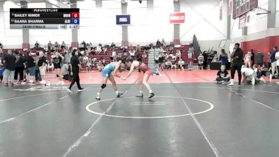 122 lbs Semifinal - Bailey Nimer, Mount Pleasant High School vs Saana Sharma, Alberta Elite Wwc