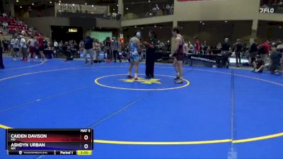 138 lbs Cons. Round 3 - Caiden Davison, MO vs Ashdyn Urban, NM