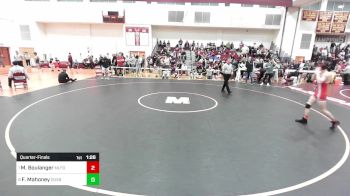 138 lbs Quarterfinal - Michael Boulanger, Milford vs Freddie Mahoney, Duxbury