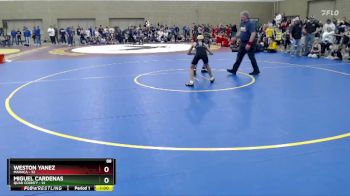 88 lbs Semis (4 Team) - Weston Yanez, MAHACA vs Miguel Cardenas, Quad County