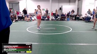 92 lbs Round 5 (6 Team) - Bella Peterson, Misfits Strength vs Samantha Massey, Finger Lakes Elite