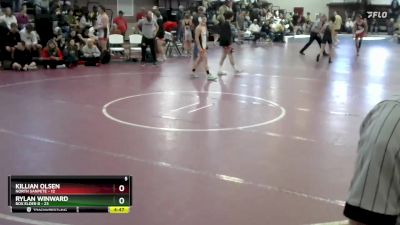 106 lbs Round 5 (8 Team) - Killian Olsen, North Sanpete vs Rylan Winward, Box Elder B