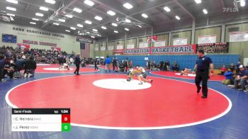 134 lbs Semifinal - Christian Herrera, Bakersfield vs Jacob Perez, Monache