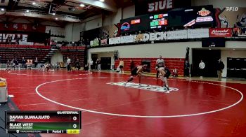 125 lbs Quarterfinal - Davian Guanajuato, SIUE vs Blake West, Northern Illinois