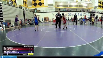 93 lbs Quarterfinal - Eli Flener, Indy West Wrestling Club vs Jackson Ausec, One On One Wrestling Club