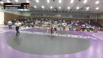 125 lbs 1st Place Match - Lilly Quintanilla, Thermopolis vs Catherine Hendricks, Torrington