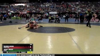 195 lbs Quarterfinal - Quinn Hood, Fruitland vs Kody Biggs, Kuna