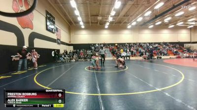 157 lbs Quarterfinal - Preston Rosburg, Natrona County vs Alex Barker, Tongue River