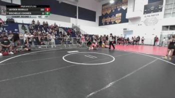 120 lbs Champ. Round 1 - Jayden Murillo, Deep Waters RTC vs Rochelle Coomes, Animal House