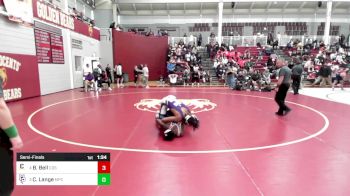 165 lbs Semifinal - Brexton Bell, Calvary Day School vs Christian Lange, Mt. Pisgah Christian