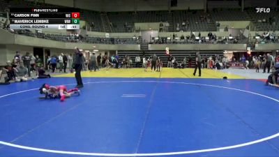 55 lbs Cons. Round 4 - Carson Finn, Bemidji vs Maverick Lembke, Westfield Razorbacks Wrestling