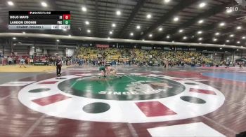 150 lbs Champ. Round 1 - Landon Cronin, Pierre Wrestling Club vs Solo Mays, Fossil Ridge