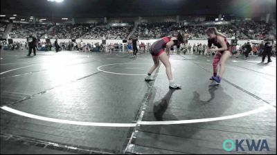 138 lbs Semifinal - Serenity Watson, Enid Junior High vs Audrey Pride, Keystone Kids Wrestling Club