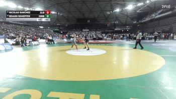 Boys 1A 126 lbs Cons. Round 2 - Beaudi Shaeffer, Connell vs Nicolas Sanchez, Zillah