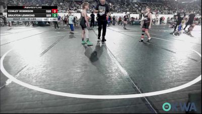90 lbs 7th Place - Conley Robinson, Pawnee Wrestling Club vs Braxton Lemmons, Barnsdall Youth Wrestling