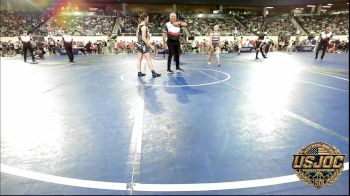 155 lbs Rr Rnd 1 - Tylee Johnson, Checotah Matcats vs KASEY AARON, Noble Takedown Club