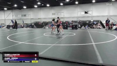 120 lbs Round 4 (6 Team) - Isabella Baccio, Pennsylvania vs Isabel Urbina, North Carolina