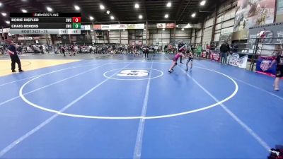 75 lbs Cons. Round 4 - Craig Berens, Shepherd Wrestling Club vs Bodie Kistler, Sheridan Wrestling Club