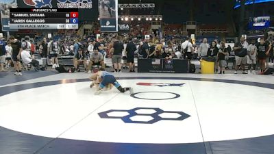 94 lbs 5th Place Match - Samuel Svitana, California vs Jarek Gallegos, Colorado