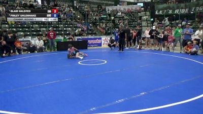 67 lbs Champ. Round 1 - Blair Halsted, Sebolt Wrestling Academy vs Finley Uhlenhake, Immortal Athletics Wrestling Club