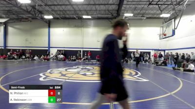 184 lbs Semifinal - Nate Philion, New England College vs AJ Robinson, Southern Maine