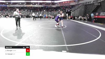 192 lbs Consi Of 8 #1 - Jackson Burger, Central Kentucky Wrestling Academy vs Devin Hansel, The Foundation