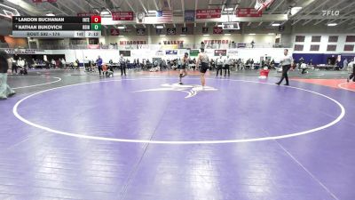 174 lbs Quarterfinal - Nathan Bukovich, Reinhardt University (GA) vs Landon Buchanan, Indiana Tech