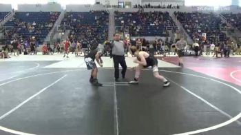 156 lbs Quarterfinal - Hunter Sonnenberg, FordDynasty Wrestling Club vs Christopher Tsosie Jr., Ganado Wrestling Club