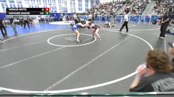 125 lbs Quarterfinal - Kenslie Watts, San Clemente vs Sapphire Shafer, Colony