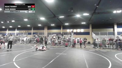 130 lbs Semifinal - Isaac Toomey, Warriors Of Christ vs Gage Jensen, Elite Force WC