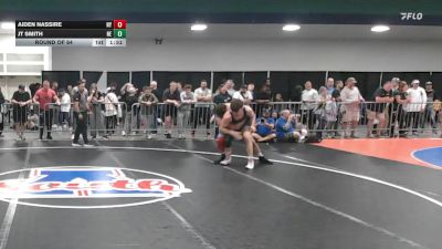 190 lbs Round Of 64 - Aiden Nassire, NY vs Jt Smith, NE