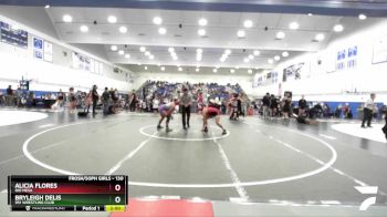 130 lbs Semifinal - Alicia Flores, Rio Mesa vs Bryleigh Delis, 951 Wrestling Club