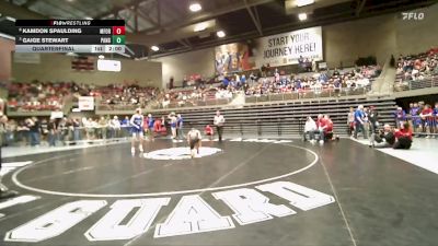 1A 113 lbs Quarterfinal - Gaige Stewart, Panguitch vs Kamdon Spaulding, Milford