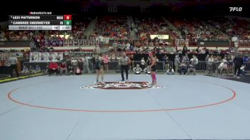 110 lbs Cons. Round 3 - Lexi Patterson, McPherson HS vs Cambree Obermeyer, Chapman HS