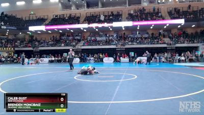 119 lbs Cons. Round 3 - Caleb Gust, New Stuyahok vs Brenden Moncibaiz, Skagway High School