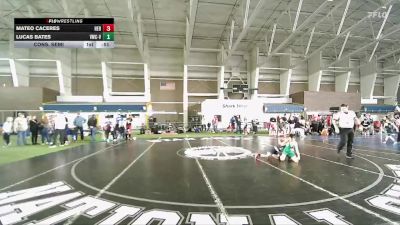 57 lbs Cons. Semi - Lucas Bates, Victory Wrestling Club - VTC vs Mateo Caceres, Herriman
