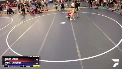 106 lbs Cons. Round 3 - Oliver Lange, IA vs Kaden Lindquist, MN